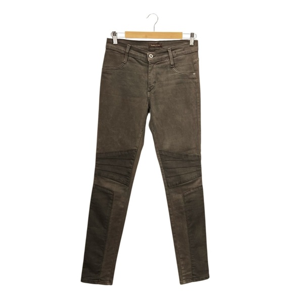 James Jeans Emilia Skinny Jeans Size 27/6 Dorado Gray Biker Moto - Picture 2 of 7